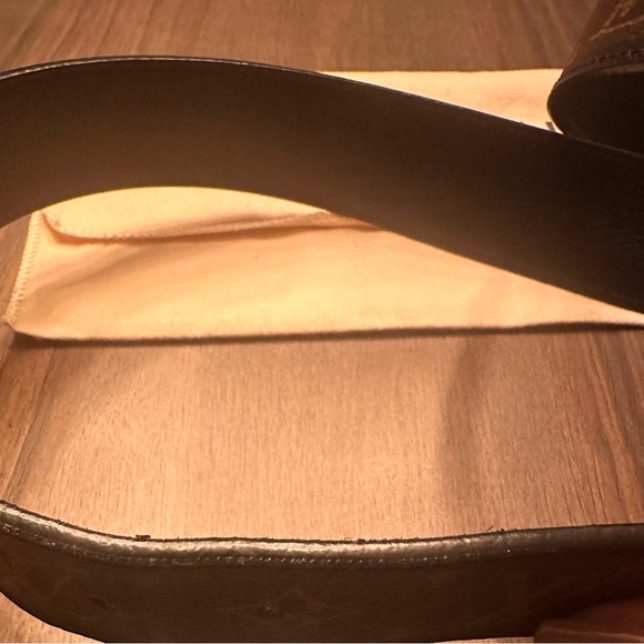 Authentic Louis Vuitton Monogram Belt w/Black Trim Size 85/34 - Picture 7 of 10